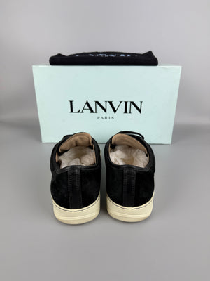 Lanvin Dbb1 Patent Cap Toe Sneaker Black | 41