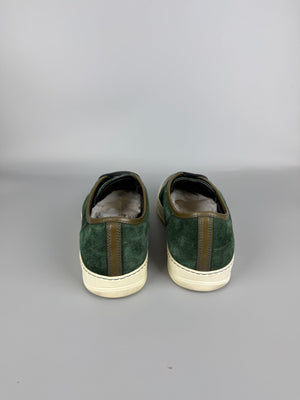 Lanvin Dbb1 Patent Cap Toe Sneaker Green | 44