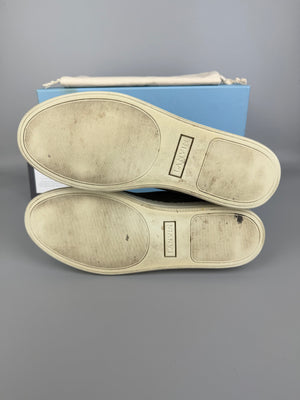 Lanvin Dbb1 Patent Cap Toe Sneaker Green | 44