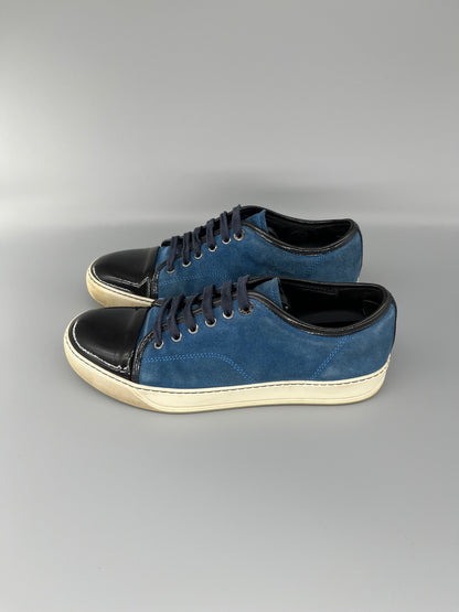 Lanvin Patent Cap Toe Sneaker Blue 40 | UK6