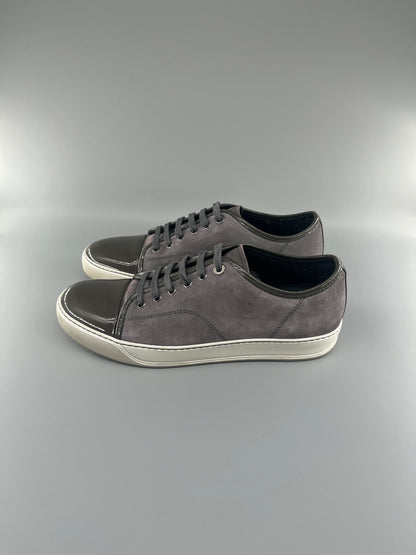 Lanvin Patent Cap Toe Sneaker Grey 43 | UK9