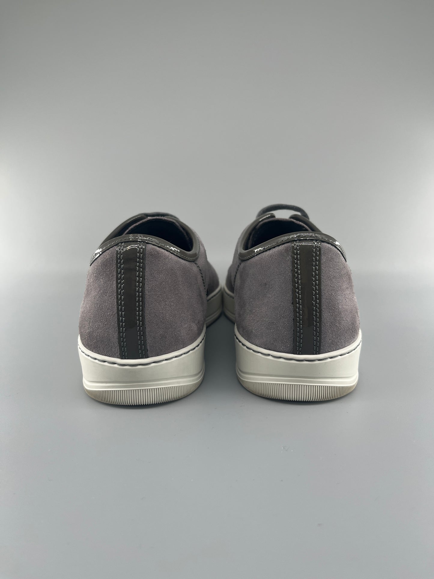 Lanvin Patent Cap Toe Sneaker Grey 43 | UK9