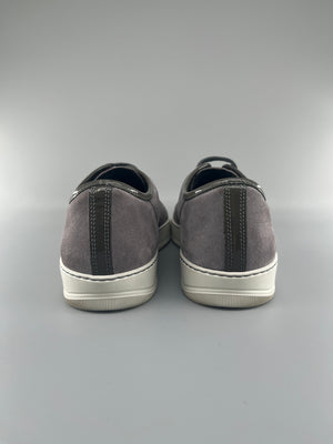 Lanvin Dbb1 Patent Cap Toe Sneaker Grey | UK9