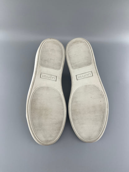 Lanvin Patent Cap Toe Sneaker Grey 43 | UK9