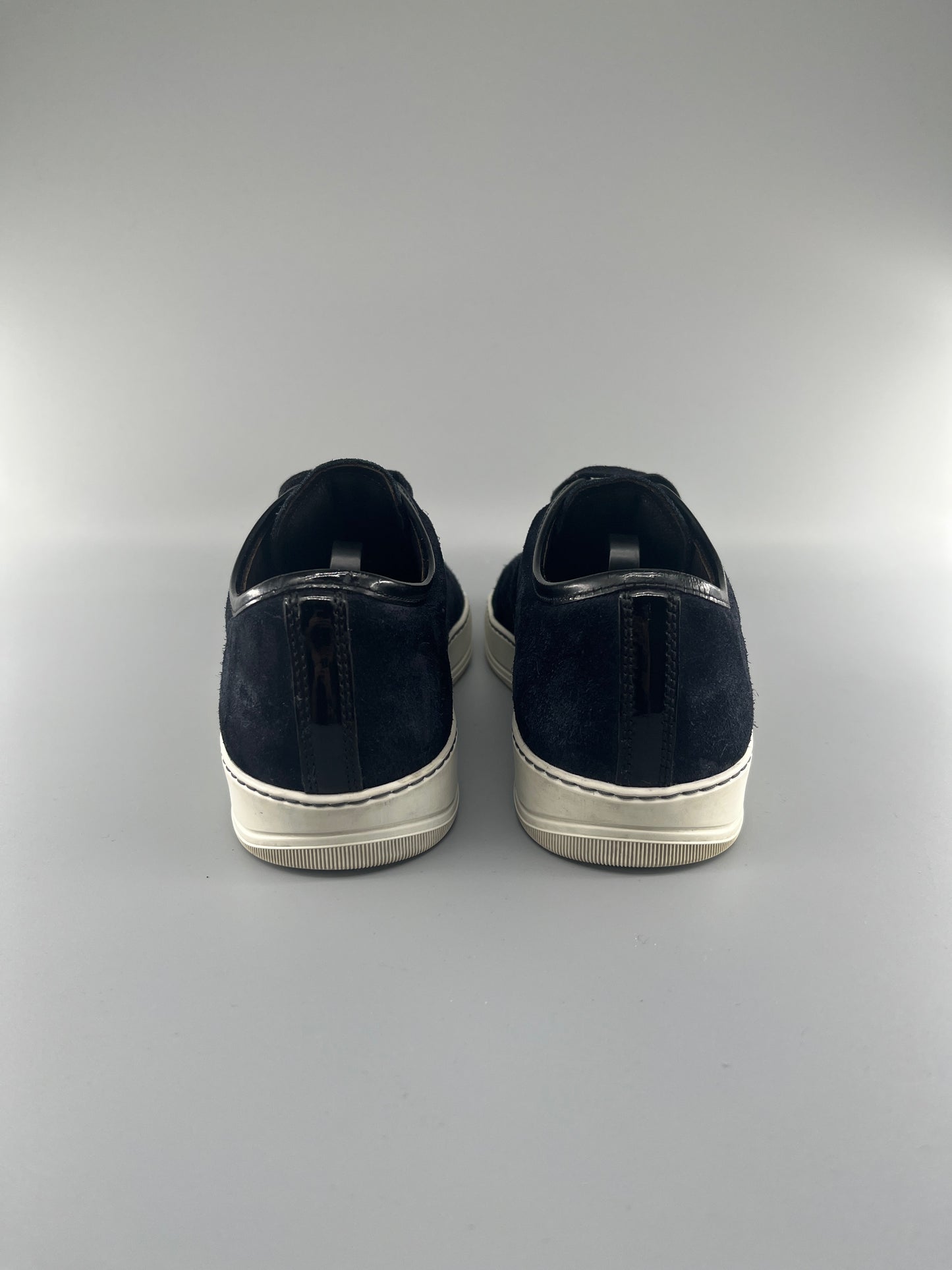 Lanvin Patent Cap Toe Sneaker Navy 40 | UK6