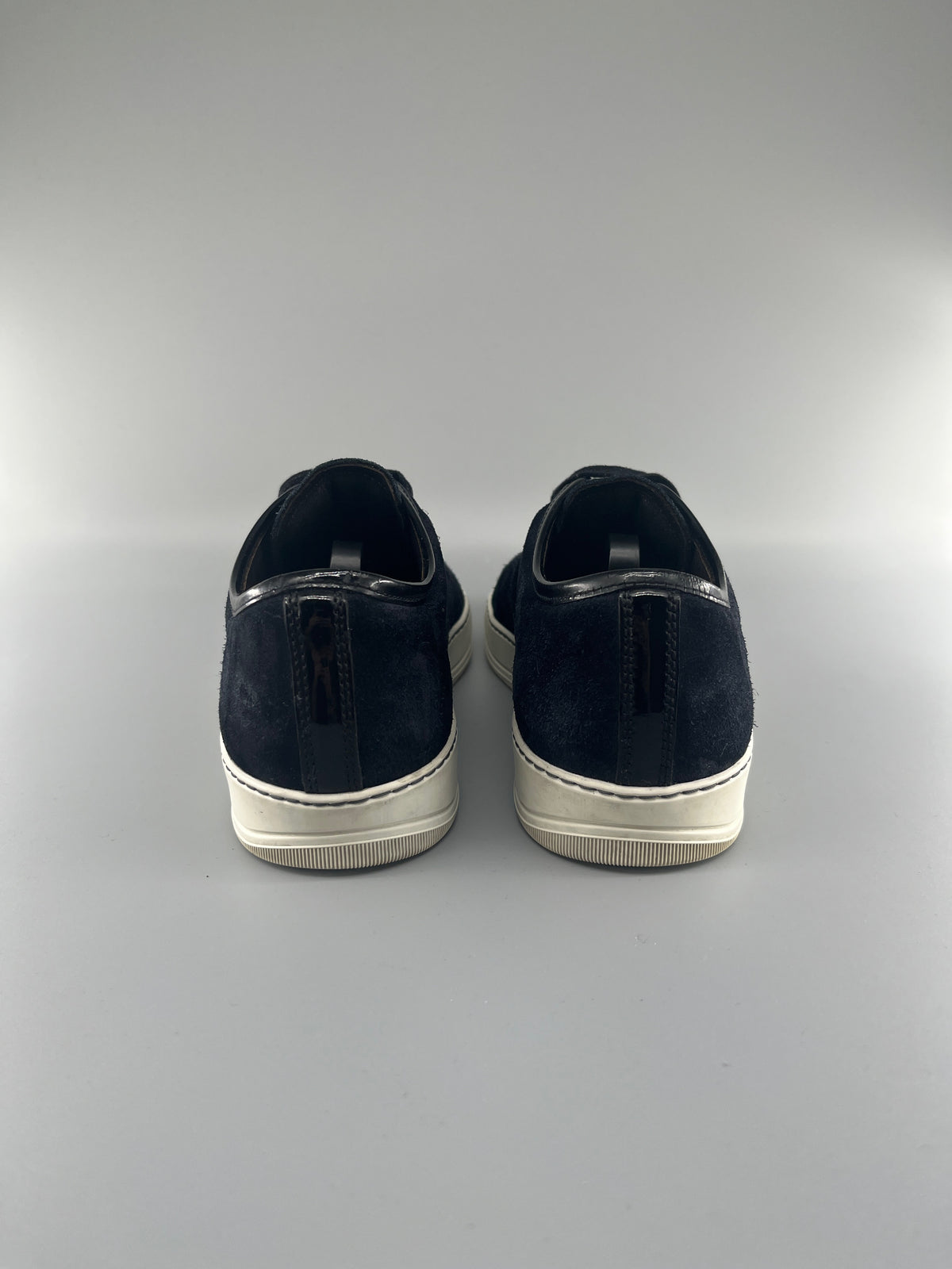 Lanvin Dbb1 Patent Cap Toe Sneaker Navy | UK6