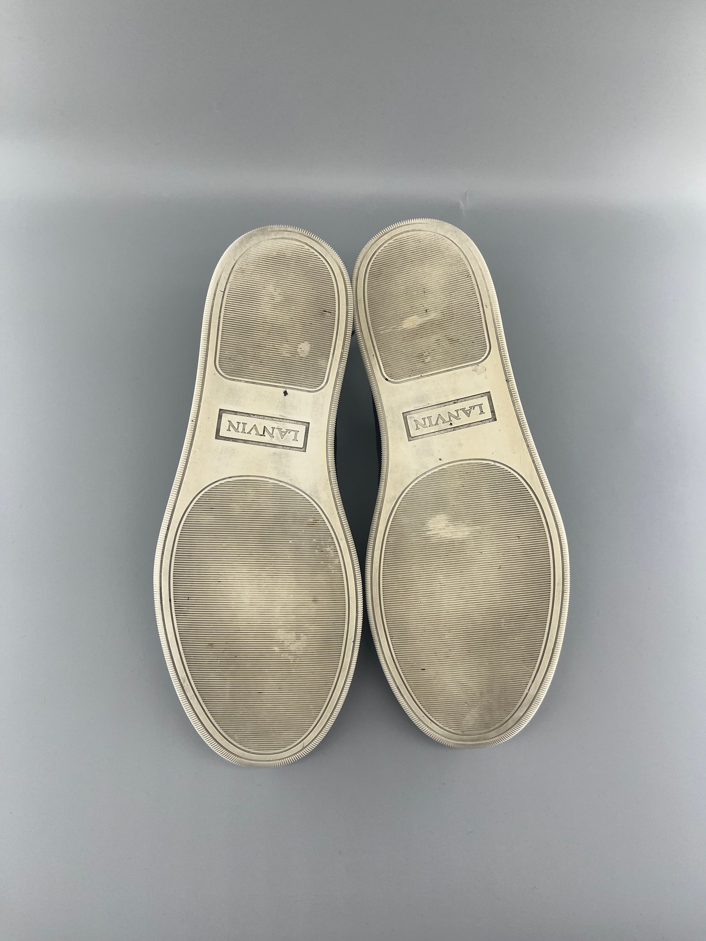 Lanvin Patent Cap Toe Sneaker Navy 40 | UK6