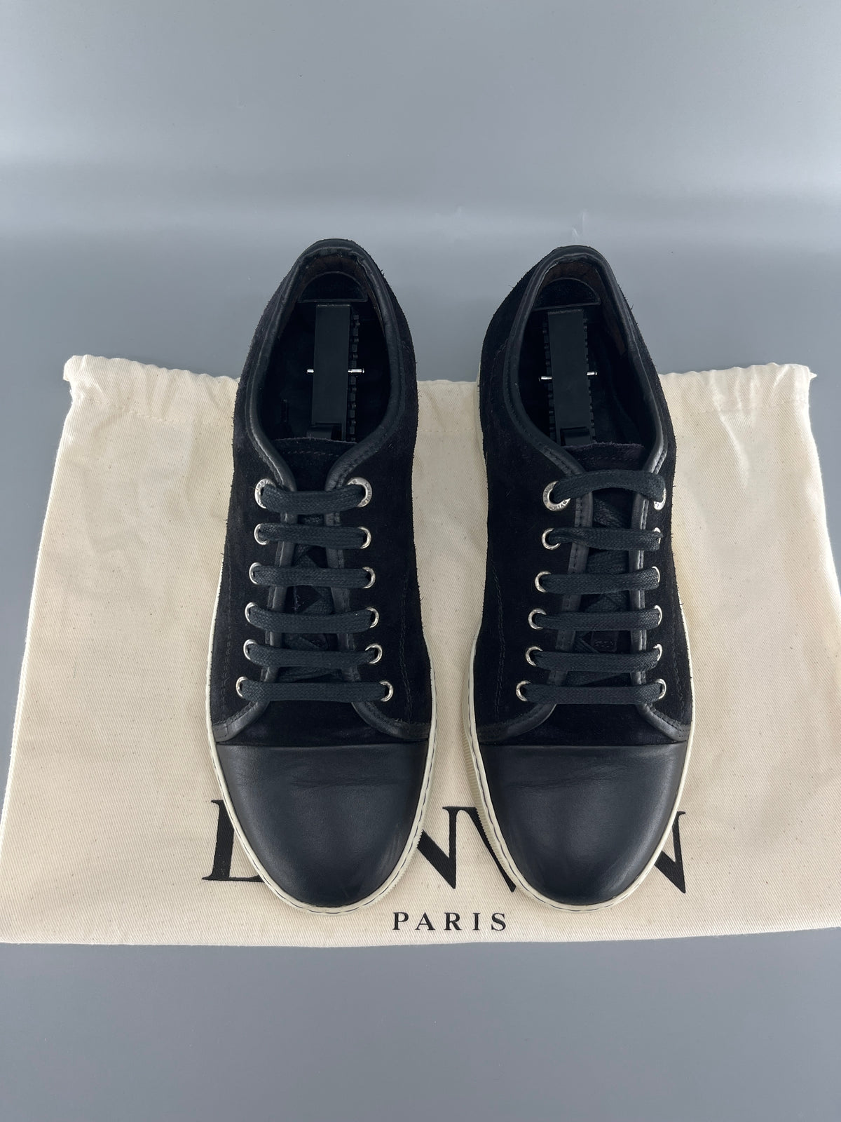 Herr | Sneakers | Lanvin | DBB1 Nappa Cap Toe Sneaker Black