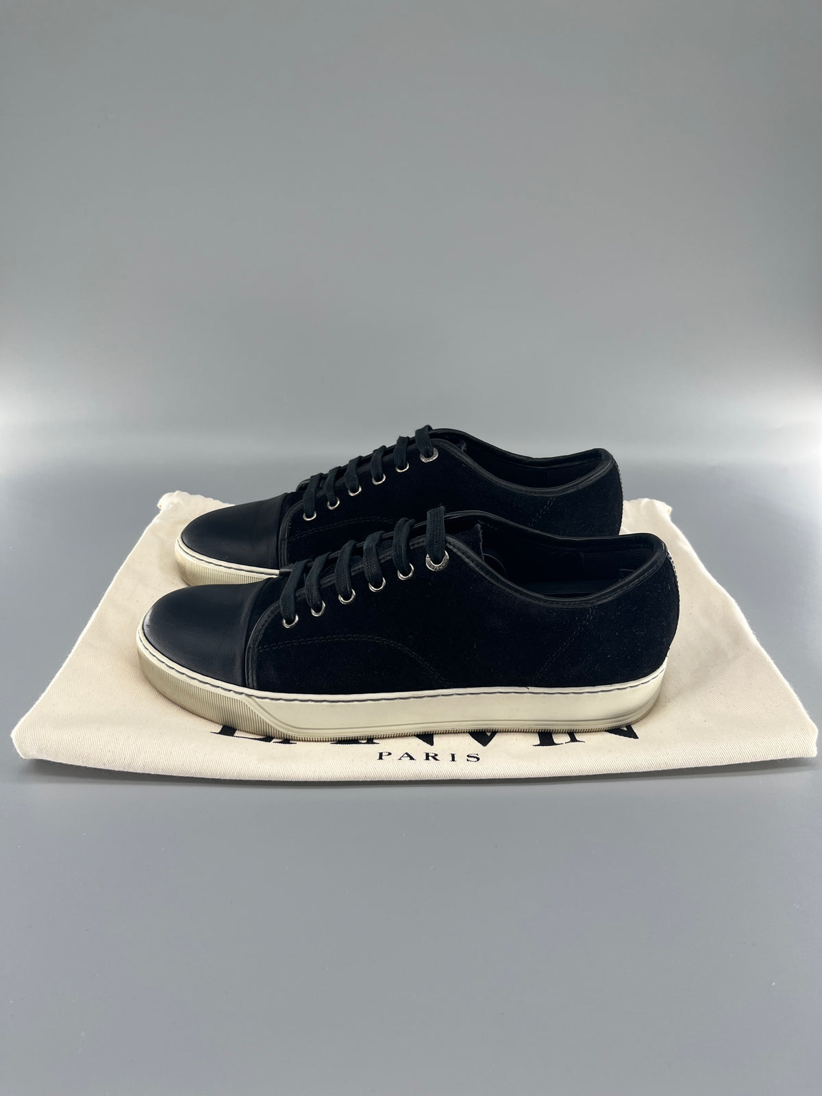 Herr | Sneakers | Lanvin | DBB1 Nappa Cap Toe Sneaker Black