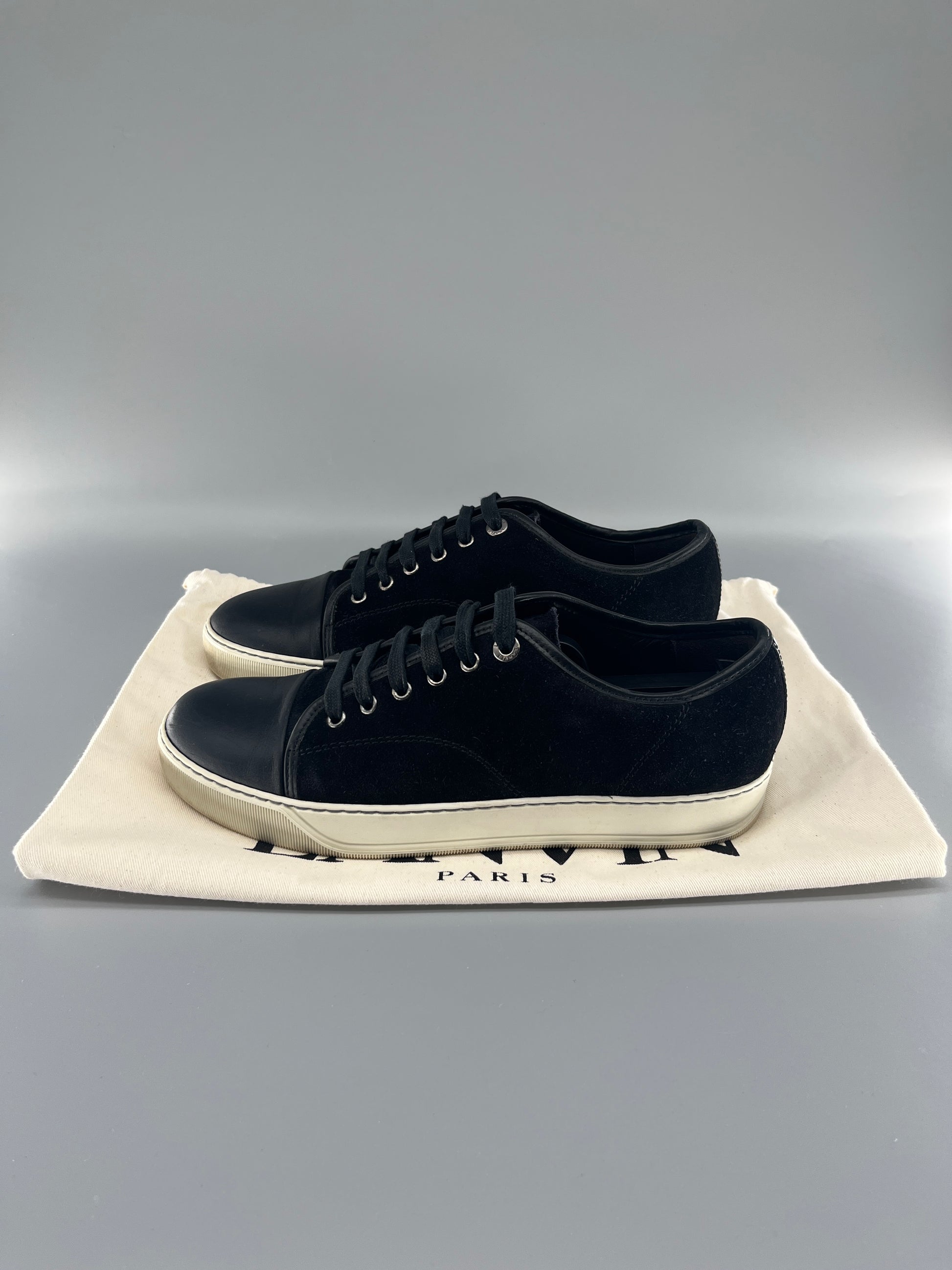 Herr | Sneakers | Lanvin | DBB1 Nappa Cap Toe Sneaker Black