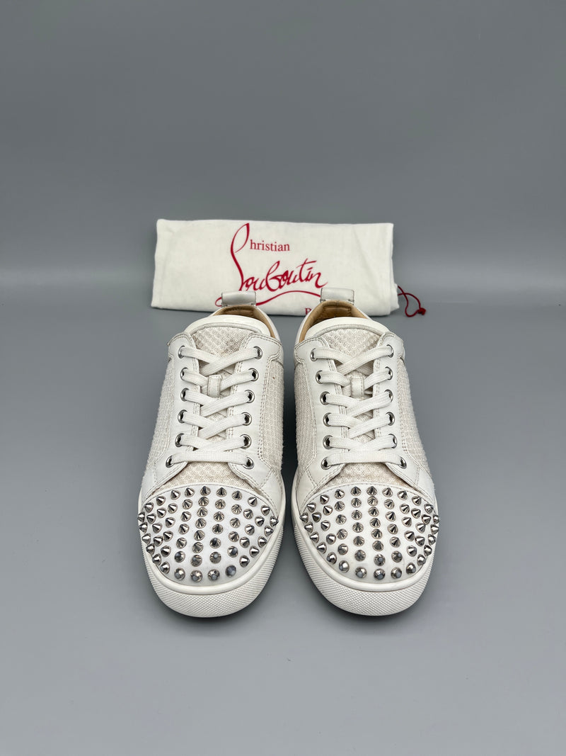 Christian Louboutin Louis Junior Spikes Mesh Sneaker | 42