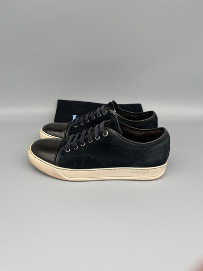 Lanvin Dbb1 Patent Cap Toe Sneaker Navy | 41