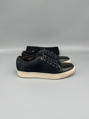 Lanvin Dbb1 Patent Cap Toe Sneaker Navy | 41