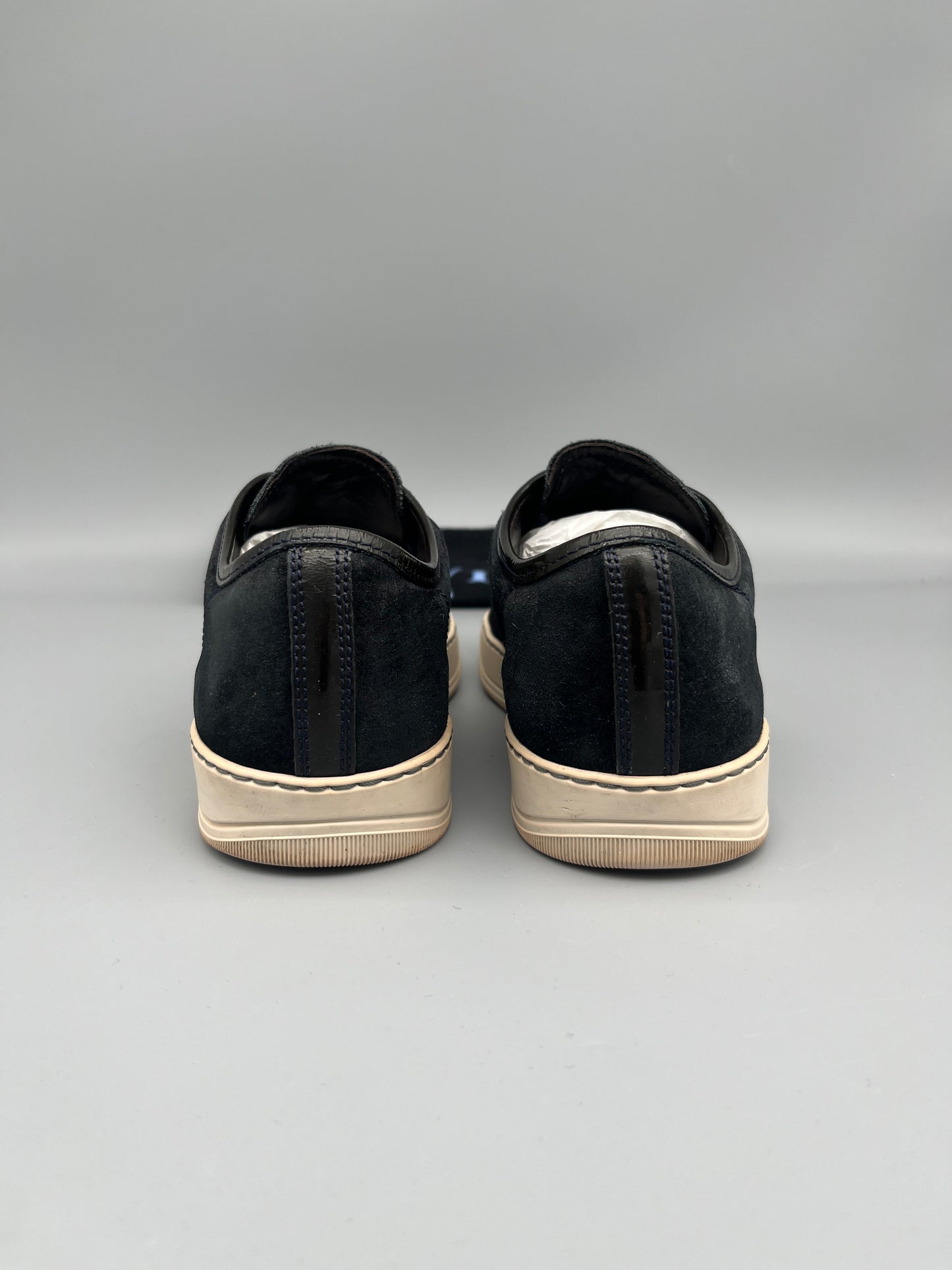 Lanvin Dbb1 Patent Cap Toe Sneaker Navy | 41