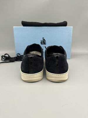 Lanvin Dbb1 Patent Cap Toe Sneaker Navy | 45