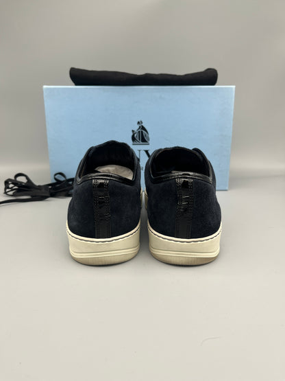 Lanvin Dbb1 Patent Cap Toe Sneaker Navy | 45