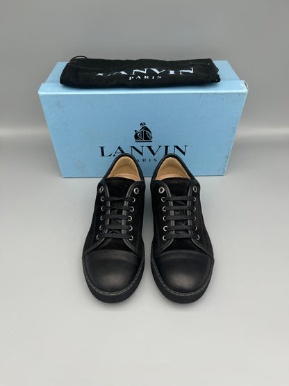 Lanvin Dbb1 Nappa Cap Toe Sneaker Black | 41
