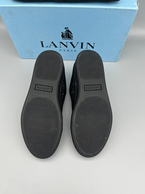 Lanvin Dbb1 Nappa Cap Toe Sneaker Black | 41