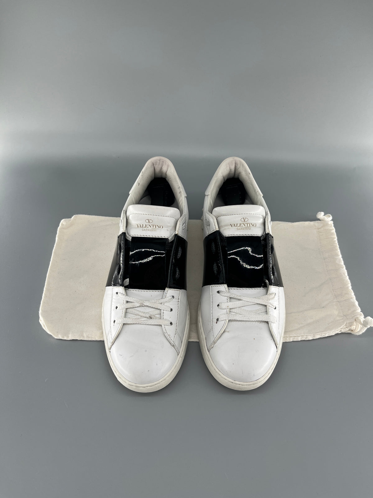 Valentino Open Sneaker Patent Black | 40.5
