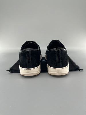 Lanvin Dbb1 Patent Cap Toe Sneaker Black | UK9
