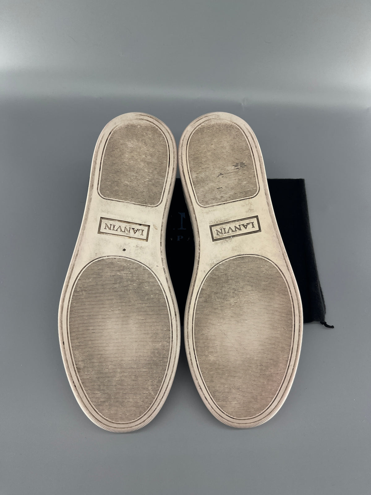 Lanvin Dbb1 Patent Cap Toe Sneaker Black | UK9