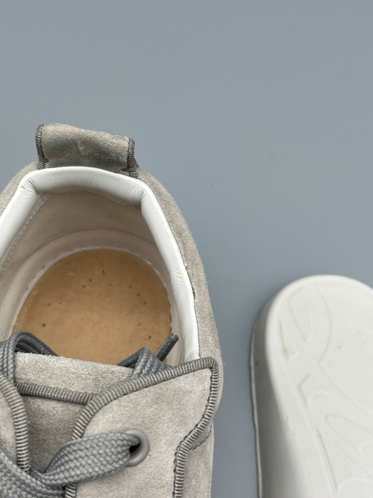 Christian Louboutin Louis Junior Spikes Sneaker Grey | 42