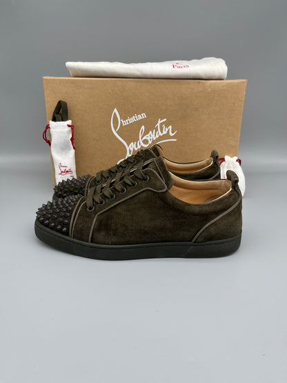 Christian Louboutin Louis Junior Spikes Sneaker Dark Green | 42.5