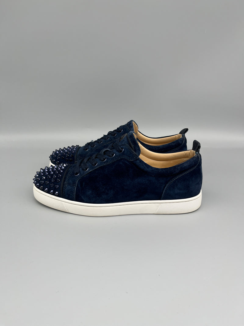 Christian Louboutin Louis Junior Spikes Sneaker Navy | 41.5