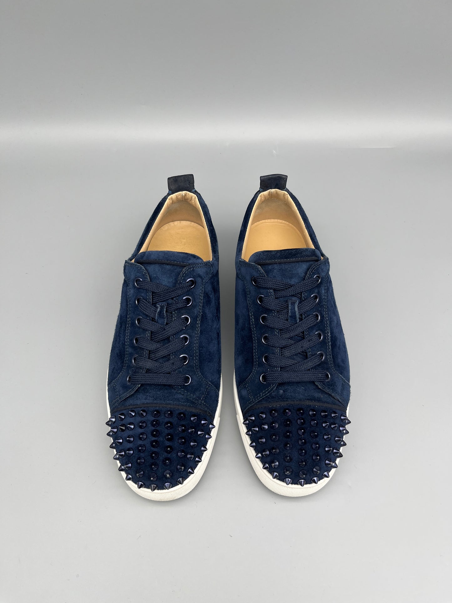 Christian Louboutin Louis Junior Spikes Sneaker Navy | 41.5