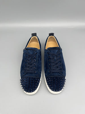 Christian Louboutin Louis Junior Spikes Sneaker Navy | 41.5
