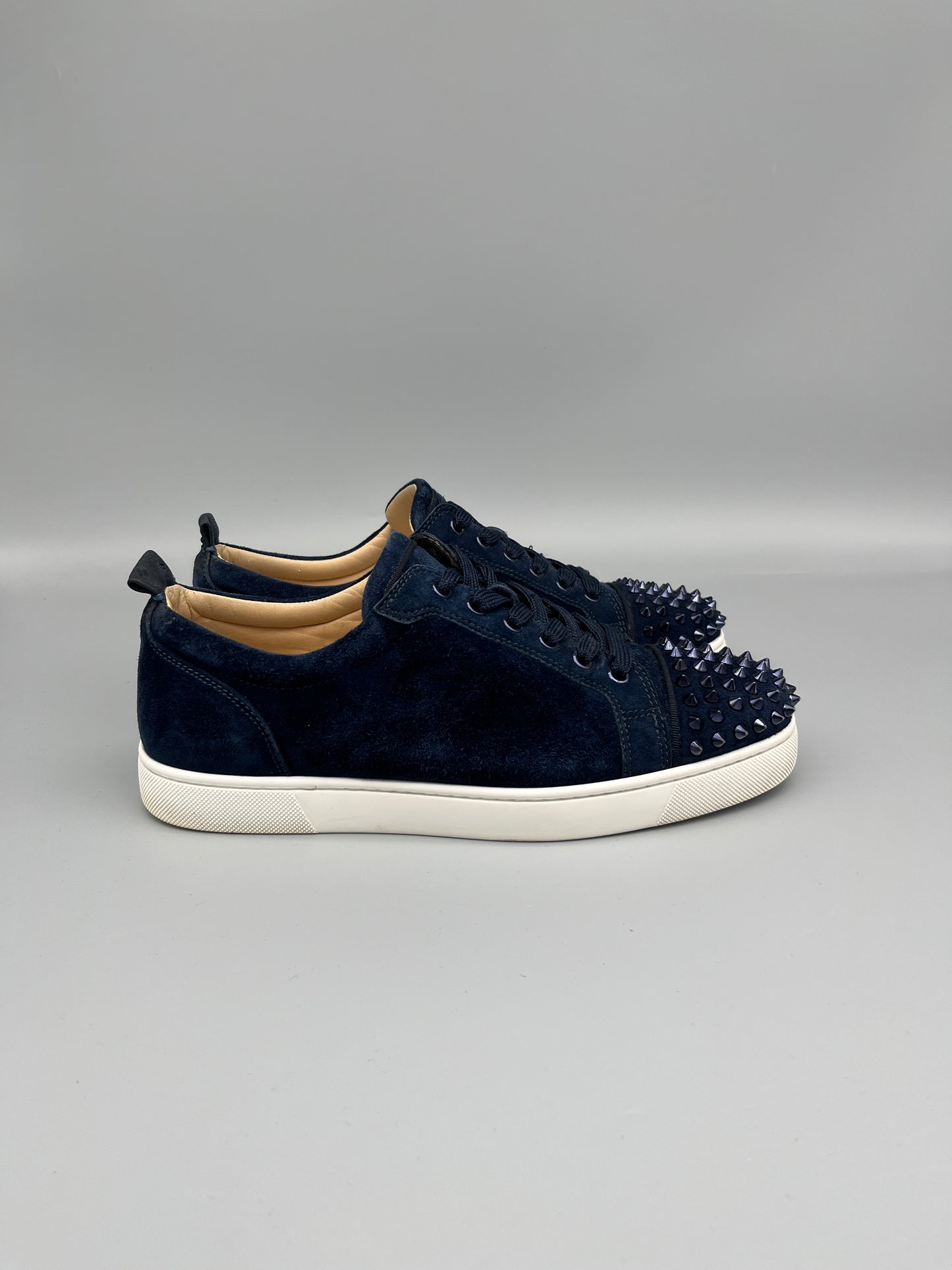 Christian Louboutin Louis Junior Spikes Sneaker Navy | 41.5