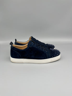 Christian Louboutin Louis Junior Spikes Sneaker Navy | 41.5