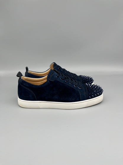 Christian Louboutin Louis Junior Spikes Sneaker Navy | 41.5