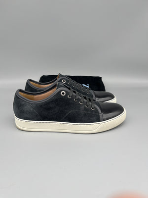 Lanvin Dbb1 Patent Cap Toe Sneaker Elephant Grey | 43