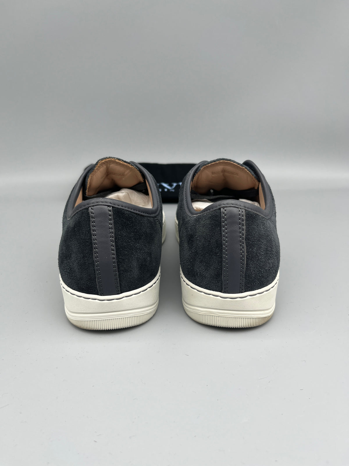 Lanvin Dbb1 Patent Cap Toe Sneaker Elephant Grey | 43