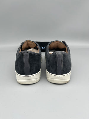 Lanvin Dbb1 Patent Cap Toe Sneaker Elephant Grey | 43