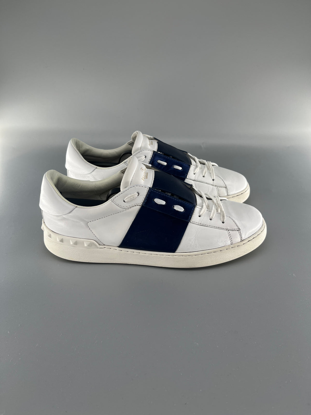 Valentino Open Sneaker Metallic Blue | 42.5