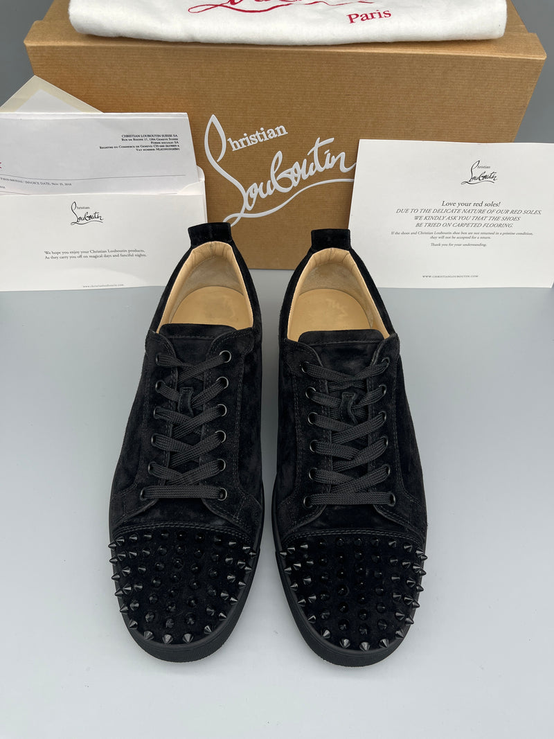 Christian Louboutin Louis Junior Spikes Sneaker Black | 44