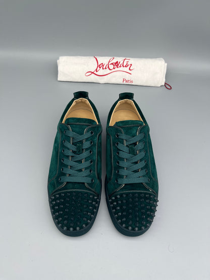 Christian Louboutin Louis Junior Spikes Sneaker Green | 40