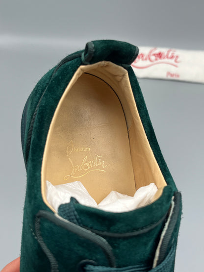 Christian Louboutin Louis Junior Spikes Sneaker Green | 40