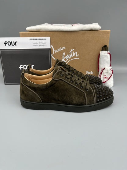 Christian Louboutin Louis Junior Spikes Sneaker Dark Green | 43