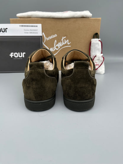 Christian Louboutin Louis Junior Spikes Sneaker Dark Green | 43