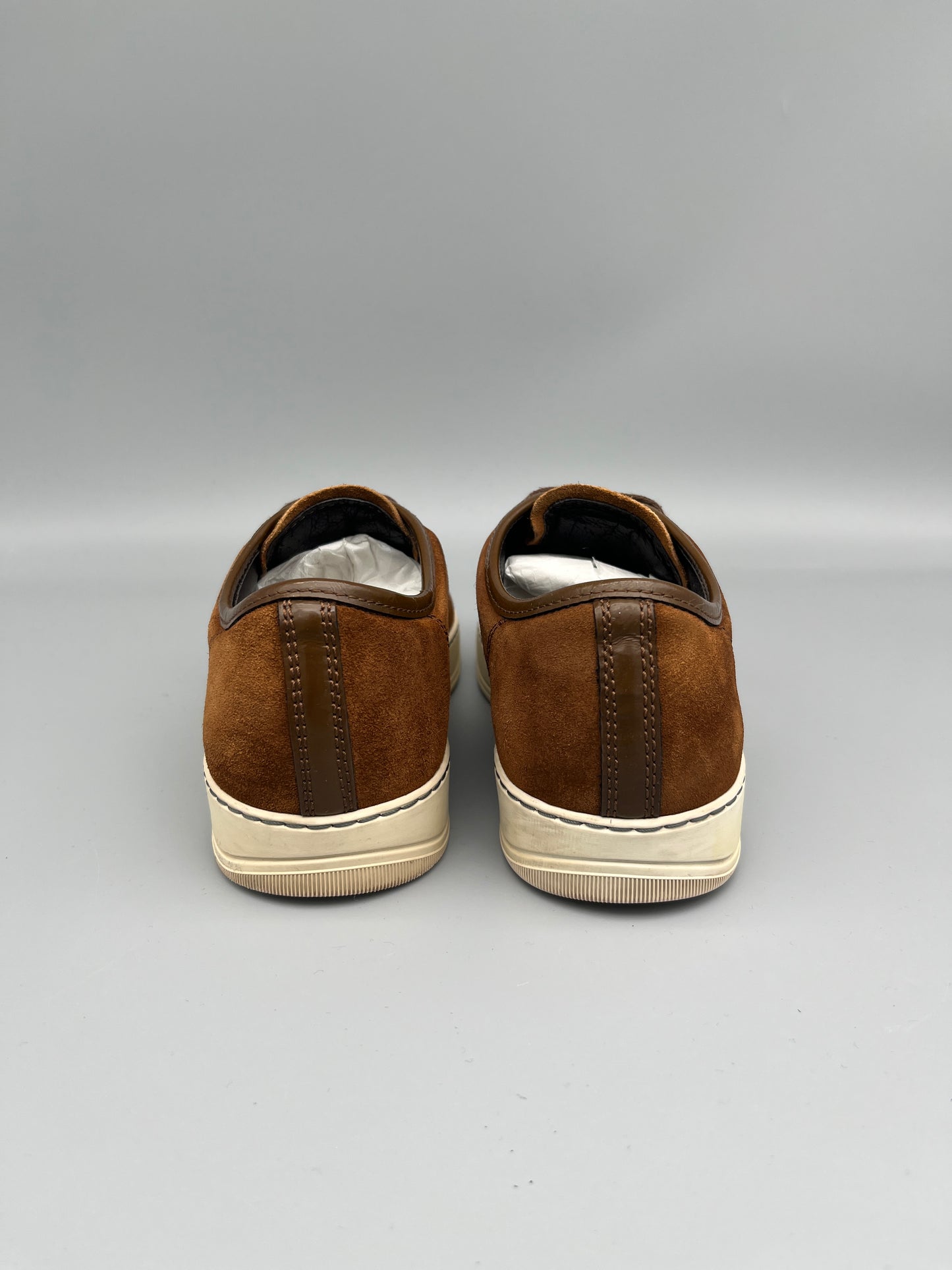 Lanvin Dbb1 Patent Cap Toe Sneaker Brown | 41