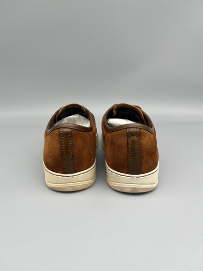 Lanvin Dbb1 Patent Cap Toe Sneaker Brown | 41