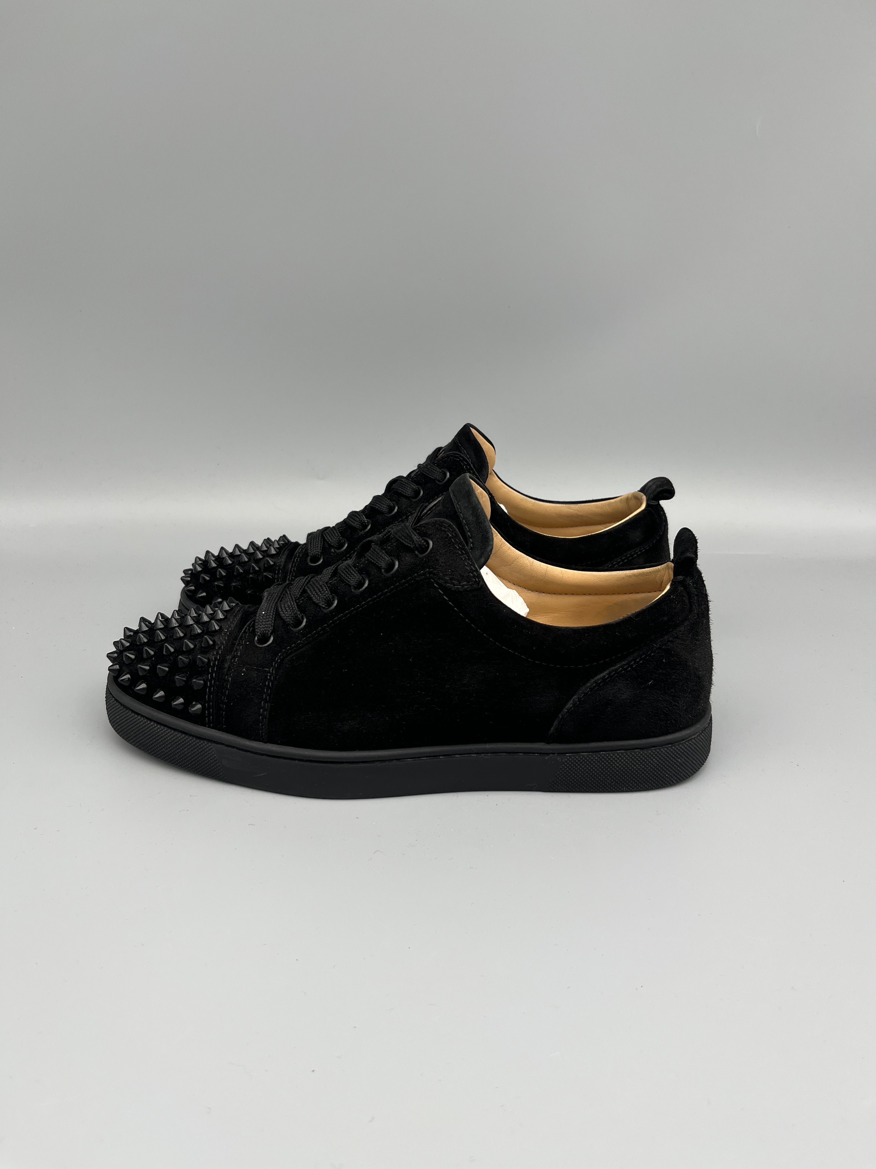 Christian Louboutin Louis Junior Spikes Sneaker Black | 40.5