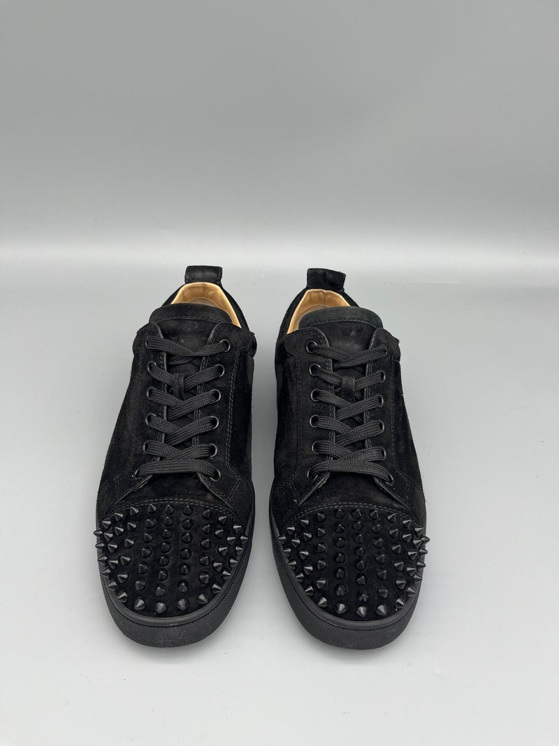 Christian Louboutin Louis Junior Spikes Sneaker Black | 40.5