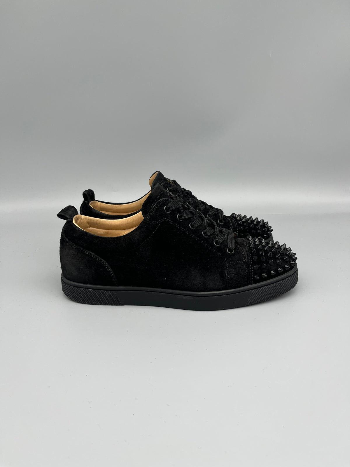 Christian Louboutin Louis Junior Spikes Sneaker Black | 40.5
