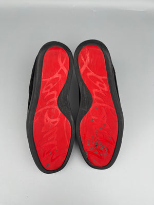 Christian Louboutin Louis Junior Spikes Sneaker Black | 40.5