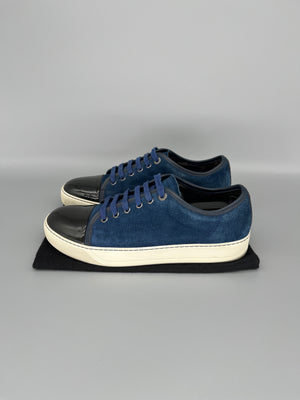 Lanvin Dbb1 Patent Cap Toe Sneaker Blue | UK5