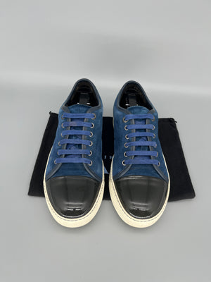 Lanvin Dbb1 Patent Cap Toe Sneaker Blue | UK5